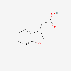 2-(7-Methyl-1-benzofuran-3-yl)acetic acid