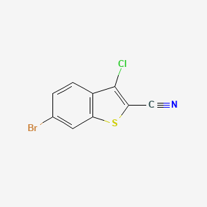 6-Bromo-3-chloro-1-benzothiophene-2-carbonitrile