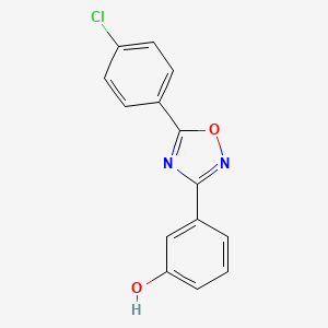 Phenol, 3-[5-(4-chlorophenyl)-1,2,4-oxadiazol-3-yl]-