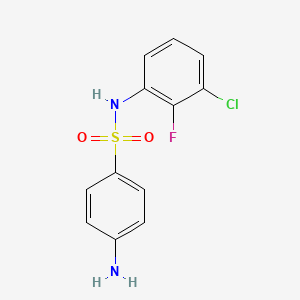 4-amino-N-(3-chloro-2-fluorophenyl)benzenesulfonamide