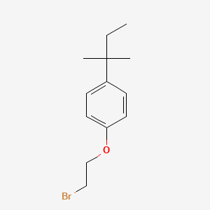 molecular formula C13H19BrO B12119164 Benzene, 1-(2-bromoethoxy)-4-(1,1-dimethylpropyl)- CAS No. 26583-43-7