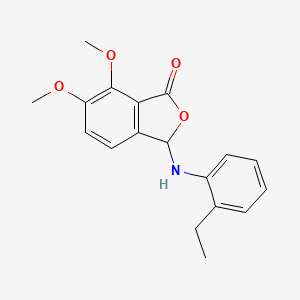 3-[(2-ethylphenyl)amino]-6,7-dimethoxy-2-benzofuran-1(3H)-one