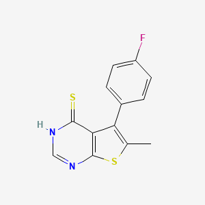 5-(4-fluorophenyl)-6-methylthieno[2,3-d]pyrimidine-4(3H)-thione