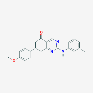 2-[(3,5-dimethylphenyl)amino]-7-(4-methoxyphenyl)-7,8-dihydroquinazolin-5(6H)-one