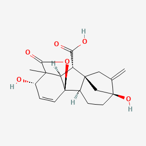 molecular formula C19H22O6 B1211925 GIBBERELLIC ACID 