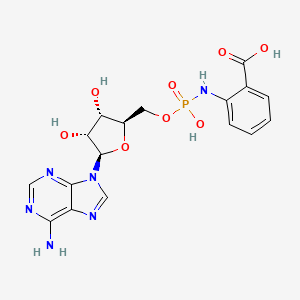molecular formula C17H19N6O8P B1211927 N-adenylylanthranilic acid 