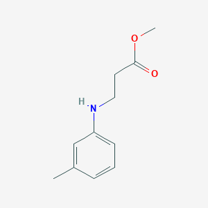 molecular formula C11H15NO2 B12119337 3-m-Tolylamino-propionic acid methyl ester 