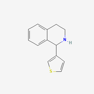 molecular formula C13H13NS B12119368 Isoquinoline, 1,2,3,4-tetrahydro-1-(3-thienyl)- CAS No. 180272-44-0