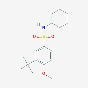 3-tert-butyl-N-cyclohexyl-4-methoxybenzenesulfonamide