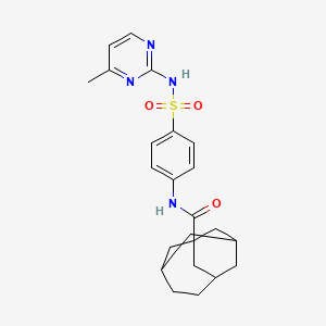 N-(4-(N-(4-methylpyrimidin-2-yl)sulfamoyl)phenyl)tricyclo[4.3.1.1(3,8)]undecane-1-carboxamide