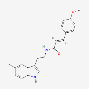 (2E)-3-(4-methoxyphenyl)-N-[2-(5-methyl-1H-indol-3-yl)ethyl]prop-2-enamide