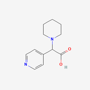 2-(Piperidin-1-yl)-2-(pyridin-4-yl)acetic acid