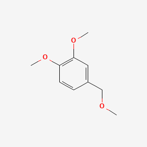 molecular formula C10H14O3 B1211946 1,2-Dimethoxy-4-(methoxymethyl)benzene CAS No. 3840-28-6