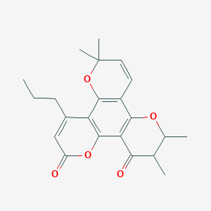 molecular formula C22H24O5 B12119480 Oxocalanolide CAS No. 85532-98-5