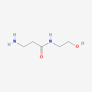 molecular formula C5H12N2O2 B12119483 Propanamide, 3-amino-N-(2-hydroxyethyl)- CAS No. 44816-21-9