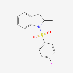 4-Iodo-1-[(2-methylindolinyl)sulfonyl]benzene