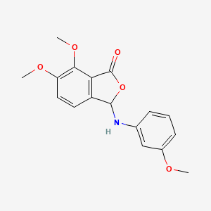 6,7-dimethoxy-3-[(3-methoxyphenyl)amino]-2-benzofuran-1(3H)-one