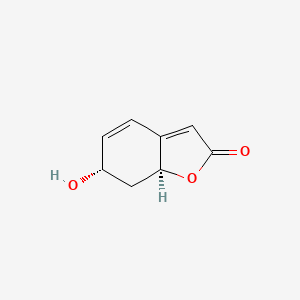 molecular formula C8H8O3 B1211960 Aquilegiolide CAS No. 94481-79-5