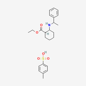 ethyl (1S,2R)-2-[[(1R)-1-phenylethyl]amino]cyclohexanecarboxylate; 4-methylbenzenesulfonic acid