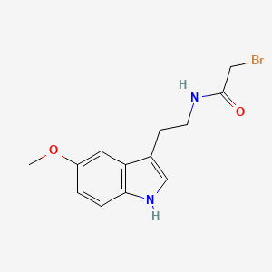 molecular formula C13H15BrN2O2 B1211974 N-Bromoacetyl-5-methoxytryptamine CAS No. 21424-93-1