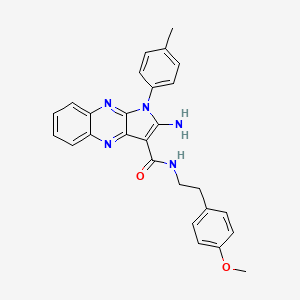 2-amino-N-[2-(4-methoxyphenyl)ethyl]-1-(4-methylphenyl)-1H-pyrrolo[2,3-b]quinoxaline-3-carboxamide