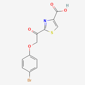 4-Thiazolecarboxylic acid, 2-[2-(4-bromophenoxy)acetyl]-