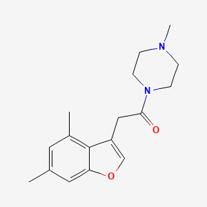 1-[(4,6-Dimethyl-1-benzofuran-3-yl)acetyl]-4-methylpiperazine