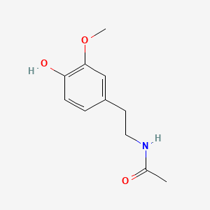 molecular formula C11H15NO3 B1211995 Acetamide, N-[2-(4-hydroxy-3-methoxyphenyl)ethyl]- CAS No. 10211-09-3