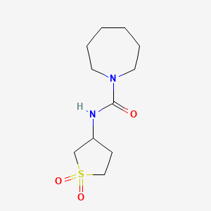 molecular formula C11H20N2O3S B12119954 N-(1,1-dioxidotetrahydrothiophen-3-yl)azepane-1-carboxamide 