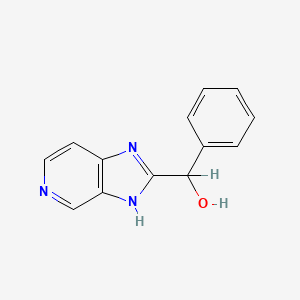 molecular formula C13H11N3O B1211996 2-(alpha-Hydroxybenzyl)imidazo(4,5-c)pyridine CAS No. 2654-15-1