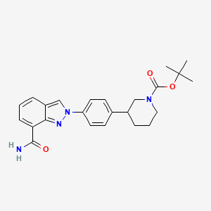 tert-butyl 3-{4-[7-(aminocarbonyl)-2H-indazol-2-yl]phenyl}-piperidine-1-carboxylate