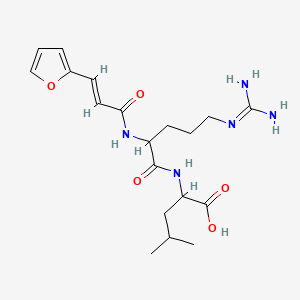 2-[[5-(diaminomethylideneamino)-2-[[(E)-3-(furan-2-yl)prop-2-enoyl]amino]pentanoyl]amino]-4-methylpentanoic acid