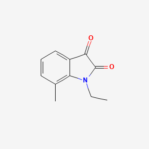 molecular formula C11H11NO2 B12120035 1-ethyl-7-methyl-1H-indole-2,3-dione 