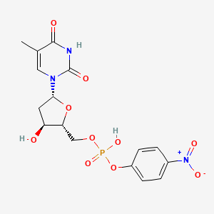 molecular formula C16H18N3O10P B1212006 对硝基苯甲酰胸苷 5'-单磷酸 CAS No. 2304-08-7