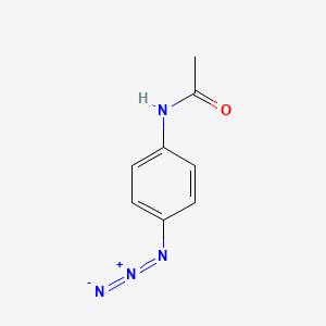 molecular formula C8H8N4O B12120070 Acetamide, N-(4-azidophenyl)- CAS No. 52578-66-2