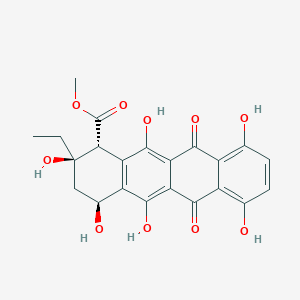 molecular formula C22H20O10 B1212008 Epsilon-isorhodomycinone CAS No. 21204-32-0