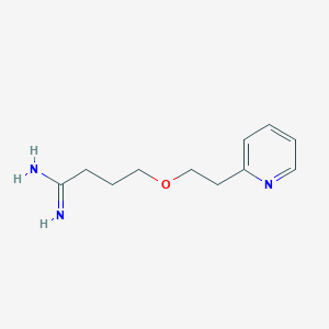 molecular formula C11H17N3O B12120118 Butanimidamide, 4-[2-(2-pyridinyl)ethoxy]- CAS No. 1152505-34-4