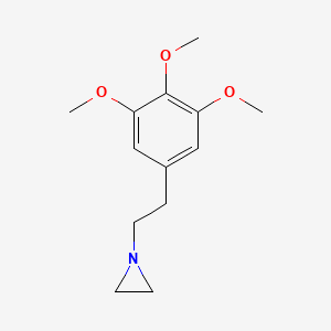 molecular formula C13H19NO3 B1212013 N-(3,4,5-Trimethoxyphenylethyl)aziridine CAS No. 36266-37-2