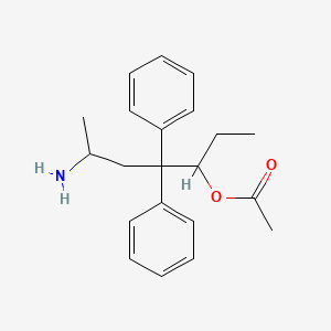 molecular formula C21H27NO2 B1212015 (6-氨基-4,4-二苯基庚-3-基) 乙酸酯 CAS No. 40488-01-5