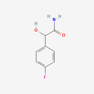 molecular formula C8H8FNO2 B12120195 2-(4-Fluorophenyl)-2-hydroxyacetamide 