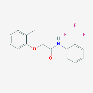 2-(2-methylphenoxy)-N-[2-(trifluoromethyl)phenyl]acetamide