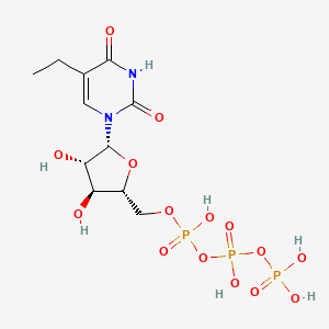 molecular formula C11H19N2O15P3 B1212028 1-beta-Arabinofuranosyl-5-ethyluracil 5'-triphosphate CAS No. 69150-51-2