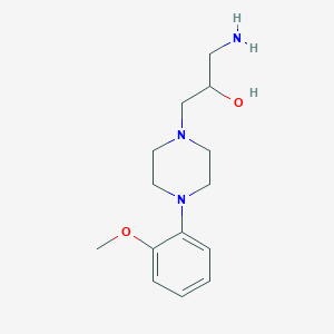 molecular formula C14H23N3O2 B12120298 1-Piperazineethanol, alpha-(aminomethyl)-4-(2-methoxyphenyl)- CAS No. 217170-70-2