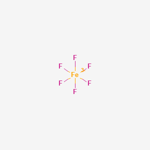 molecular formula F6Fe-3 B1212032 Hexafluoroferrate(3-) 