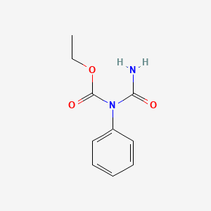 molecular formula C10H12N2O3 B1212034 Ethyl phenyl allophanate CAS No. 35104-18-8