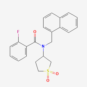 N-(1,1-dioxidotetrahydrothiophen-3-yl)-2-fluoro-N-(naphthalen-1-ylmethyl)benzamide