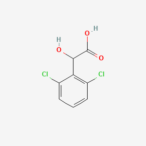 molecular formula C8H6Cl2O3 B12120359 2-(2,6-Dichlorophenyl)-2-hydroxyacetic acid 