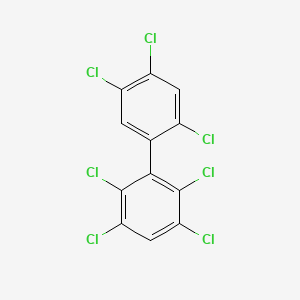 molecular formula C12H3Cl7 B1212036 2,2',3,4',5,5',6-Heptachlorobiphenyl CAS No. 52663-68-0