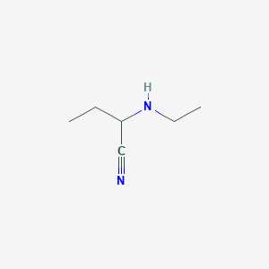 molecular formula C6H12N2 B12120365 2-(Ethylamino)butanenitrile 