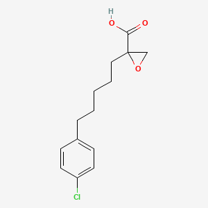 molecular formula C14H17ClO3 B1212038 Clomoxir CAS No. 88431-47-4